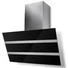 Image de hotte décorative inclinée 80cm 68db 730m3/h noir/inox - 5513357