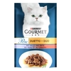 Image de 26x85g Gourmet Perle Duo de viandes, veau, canard - Pâtée pour chat