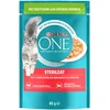 Image de 52x85g Sterilised dinde, haricots verts One Purina nourriture humide pour chat