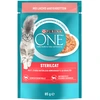 Image de 26x85g Sterilised saumon, carottes One Purina nourriture humide pour chat