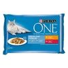 Image de 24x85g Purina One Chat Stérilisé poulet, boeuf - Pâtée pour chat