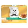 Image de 12x85g Gourmet Gold Recettes raffinées sélection mixte aux légumes - Pâtée pour chat