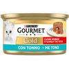 Image de 24x85g Gourmet Gold Coeur fondant thon nourriture humide pour chat