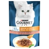 Image de 24x85g Gourmet Perle Régal de sauces saumon dans une sauce saveur saumon grillé - Pâtée pour chat