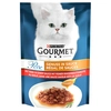 Image de 24x85g Gourmet Perle Régal de sauces boeuf dans une sauce saveur rôti de boeuf - Pâtée pour chat