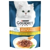 Image de 24x85g Gourmet Perle Régal de sauces poulet dans une sauce saveur poulet grillé - Pâtée pour chat
