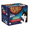 Image de 20x85g Felix Sensations Crunchy Crumbles + 2x40g de pépites sélection à la viande