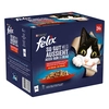 Image de 24x85g Felix Tendres Effilés en gelée sélection à la viande - Pâtée pour chat