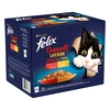 Image de 24x85g Felix Tendres Effilés Délicieux duos en gelée sélection à la viande - Pâtée pour chat