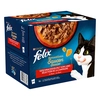 Image de 24x85g Felix Sensations Sauce Surprise sélection à la viande - Pâtée pour chat