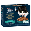 Image de 12x80g Felix Succulent Grill sélection de la mer - Pâtée pour chat