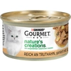 Image de 12 x 85 g Nature's Creation Grilled Gourmet dinde, épinards & panais pour chat