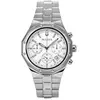 Image de Montre chronographe Bulova Classic Precisionist en acier inoxydable avec cadran argenté et quartz 96B408 100M pour homme argenté
