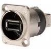 Image de Neutrik Nausb-W, Câble + prise électronique, Argent