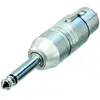 Image de Contrik XLR femelle,jack mâle,mono (Adaptateur angulaire), Adaptateur audio, Argent