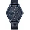 Image de Tommy Hilfiger, Montre, Damon, Bleu, (Chronographe, Horloge analogique, 44 mm)