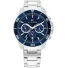 Image de Tommy Hilfiger, Montre, Jordan, Argent, (Chronographe, Horloge analogique, 43 mm)