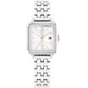 Image de Tommy Hilfiger, Montre, Montre à quartz trois aiguilles pour femme avec bracelet en acier inoxydable argenté, Rose, Argent