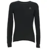 Image de Sous vêtements thermiques chaud Odlo T-shirt ml col rond active warm eco Noir Vernis Taille : S