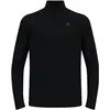Image de Odlo, Hommes, T-shirt fonctionnel, ESSENTIAL 1/2 ZIP (S), Noir, S