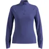 Image de Odlo, Femmes, T-shirt fonctionnel, Zeroweight Warm Laufoberteil mit Halbreissverschluss 2.0 (S), Bleu, Violet, S