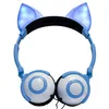 Image de Écouteur Pliable Clignotant Casque de jeu FOX Ear Lumière LED Hauteur 10cm-Bleu