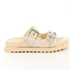 Image de Claquette Guess Fatema logo 4G Femme Beige