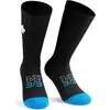 Image de Assos, Hommes, Chaussettes de sport, Chaussettes de cyclisme Ultraz Vinter P1 en laine mérinos, noires (43 - 46), Noir