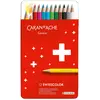 Image de Caran d'Ache, Écriture + dessin, Crayons de couleur Swisscolor (12x)