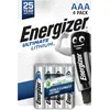 Image de Energizer Ultimate Lithium (4 pcs, AAA, 1250 mAh), Batteries + piles