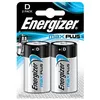 Image de Energizer - Blister de 2 Piles - ENR Max Plus - D - Piles Alcalines