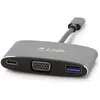 Image de LMP Adaptateur USB-C 3.1 vers VGA&USB3.0 (USB 3.0, USB-C, VGA, 20 cm), Adaptateur données + vidéo, Noir
