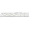 Image de LMP Clavier KB-1243 Blanc, layout FR avec pavé numérique (FR, Filaire), Clavier, Argent