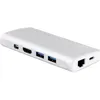 Image de LMP USB-C Travel Dock Argent - Dock USB-C 9 ports