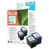 Image de Peach Multi Pack - Pack de 2 - haute capacité - noir, couleur (cyan, magenta, jaune) - compatible - remanufacturé - cartouche d'encre (alternative pour : HP 21XL, HP 22XL) - pour HP Deskjet F2185, F2187, F2210, F2235, F2240, F2275, F2290, F375, F4175,