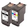 Image de Peach Multi Pack C545XL/C546XL - Pack de 2 - XL - noir, couleur (cyan, magenta, jaune) - compatible - cartouche d'encre (alternative pour : Canon PG-545XL, Canon CL-546XL) - pour Canon PIXMA TR4551, TR4650, TR4651, TS3350, TS3351, TS3352, TS3355, TS3450,