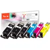 Image de Peach, Cartouche d'impression, Encre PGI-520/CLI-521 Multi-Plus Noir/Cyan/Magenta/Jaune (C, CF, M, Y)