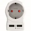 Image de Adaptateur Secteur Europe vers Europe 2 USB-A 4000W Skross Blanc
