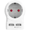 Image de Skross, Adaptateur de voyage, 1500282 Prise intermédiaire avec USB Blanc