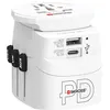 Image de Adaptateur de Voyage Universel USB-A et USB-C Power Delivery 50W PRO Light World Skross Blanc