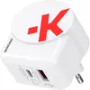 Image de Skross Euro USB Charger AC45PD + USB-C cable Chargeur USB 45W intérieur, prise de courant courant de sortie (45 W, 2 ports), Chargeur USB, Blanc