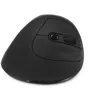 Image de DICOTA Relax - Souris - ergonomique - pour droitiers - 5 boutons - sans fil - récepteur sans fil USB - noir