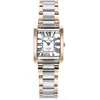 Image de Jacques du Manoir, Montre, Analogue élégant pour femme, design bicolore et étanche, Rose, Multicolore, Argent, (Horloge analogique, Swiss Made, 22 mm)