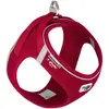 Image de Curli Magnetic Vest Harnais pour chien Air-Mesh Rouge M (M, Chien, Général), Collier + laisse