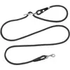 Image de Curli Laisse pour chien Vario Comfort L Black (L, Chien, Général, Promenade, Sport canin), Collier + laisse