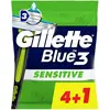 Image de Gillette, Lame de rasoir, BLUE 3 SENSITIVE lame de rasoir jetable 5 u (5x)