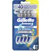 Image de Gillette, Lame de rasoir, Sensor3 rasoir jetable x4