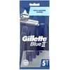 Image de Gillette, Rasoir, Blu II Chronium Coating Set de rasoirs jetables 5 pièces