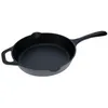 Image de Poêle en Fonte Naturelle Induction 25cm, Convient pour le Feu, Barbecue, Four Victoria 32432 Noir