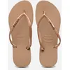 Image de Hav. Slim Logo Metallic W par Havaianas Rose 41 - 42 Femme
